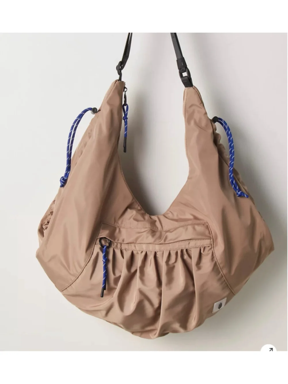 NWT Free People Freestyle Cinched Sandy/Tan Tote Bag
